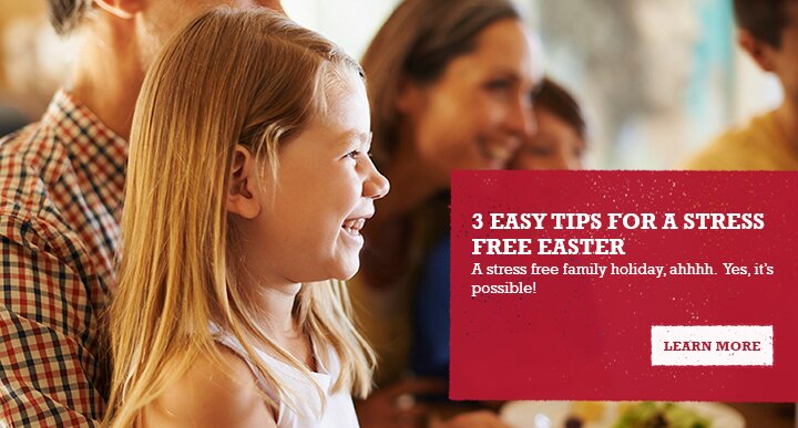 3 EASY TIPS FOR A STRESS FREE EASTER - A stress free family holiday ahhhhhh. Yes, it's possible!