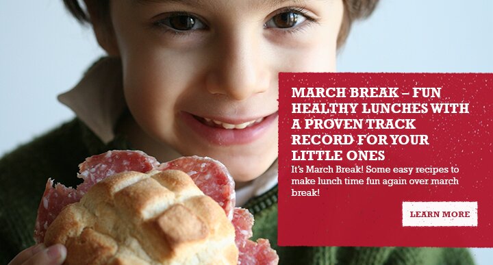 IT'S MARCH BREAK! - Some easy recipes to make lunch time fun again over March break!